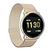 Smart Watch UMIDIGI Uwatch2 Fitness Tracker with All-Day Heart Rate & Activity Tracking, Sleep Monitoring, IP67, Ultra-Long Battery Life, Smartwatch for Men Women Compatible with iPhone Samsung(Gold)