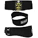 Weight Lifting Belt - US Muscle Division Back Support Belt + Easy Open Velcro Hook And Loop Fastener - Double Stitched Weight Belt Featuring Soft Feel 6” Wide Padded Neoprene (Large)