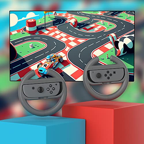 TALK WORKS Steering Wheel Controller for Nintendo Switch 2 Pack Switch Racing Games