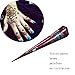 India Painting Tattoo Paste Cone,3 Tube Brown Paste Cone Indian Body Art Painting Drawing with free Stencil