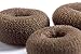 AJOY 3 Pieces Bun Makers - Small, Medium, Large (2-4 inch) Hair Donuts for Kids' Ballet Buns, Girls' Toddler Hair Forms, Brown