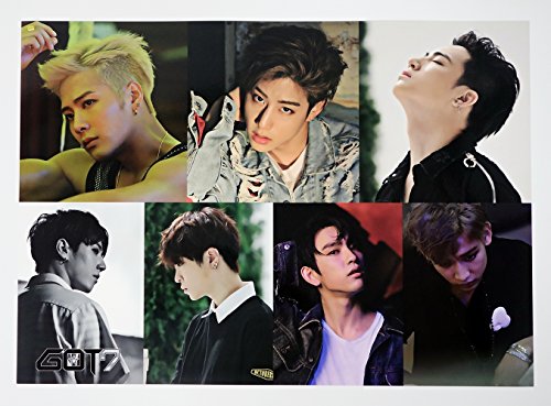 GOT7 - 12 PHOTO POSTERS + STICKER SET A3 Size Bromide