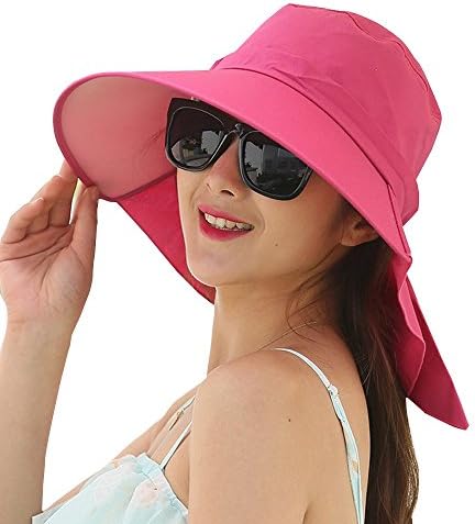 UV Sun hats women summer hats Sun (Red rose 4)