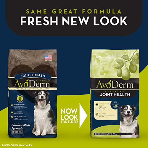 AvoDerm Natural Advanced Joint Health Dry Dog Food, Grain Free, Chicken