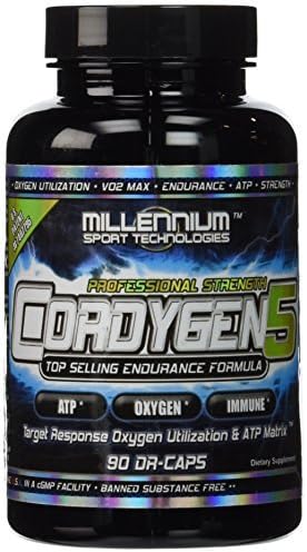 Millennium Sport Technologies - Cordygen 5, 2250 mg, 90 caplets by MILLENNIUM SPORT TECHNOLOGIES