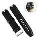 XIEMIN Black Genuine Leather Watch Band/Strap Watchbands for Pebble Steel Smartphone 100% Brand New and Genuine Leather Prolongs The Life of Your Watch Band (Black)
