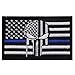 American Flag Velcro Patch Bundle ,2 Pieces Tactical USA Flag Punisher Patch