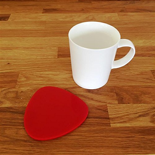 Super Cool Creations Coasters - Pebble Shaped - Red - 8 Set