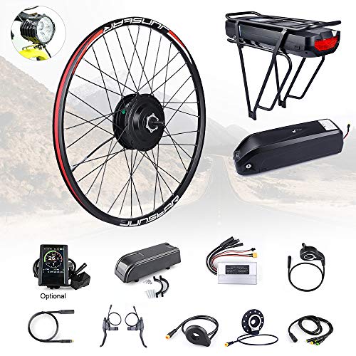 8fun BAFANG 48V 500W Front Wheel Hub Assembly Motor Kit with Battery  Electric Bike Conversion Kit for 20 26 700C Inch Front Wheel Electric  Bike