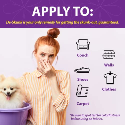 DeSkunk Odor Destroying Shampoo for Dogs, 32 oz. Formulated with