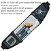 CyberDyer Running Belt Waist Pack - Adjustable Fanny Pouch for Runners Hands Free Workout - iPhone 6/7 Plus Phone Holder Hiking Gear Marathon for Men and Women (Black(Black))