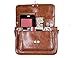 ECOSUSI Fashion Girl's Faux Leather Satchel Purse Small School Crossbody Messenger Bag Work Cross-body Bag Brown