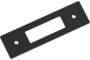 Amerock Medora 3 inch (76mm) Center-to-Center Rectangle Matte Black Cabinet Pull Backplate, BP37781MB