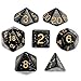 Wiz Dice Series II - Polyhedral Dice Set for Tabletop RPG Adventure Games with a Dice Bag - DND Dice Set, Suitable for Magic The Gathering and Dice Games Alike - Stardust - 7 ct