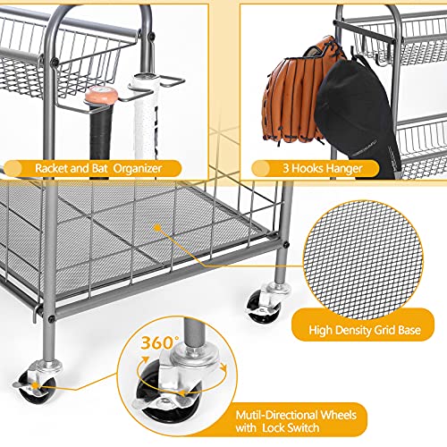 Kinghouse Garage Sports Equipment Organizer, Sports Equipment Storage