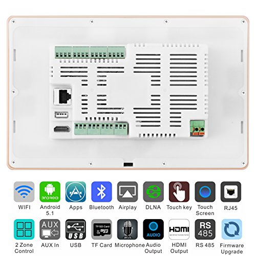 HELMER in Wall Bluetooth Amplifier with WiFi, MultiRoom Android Stereo