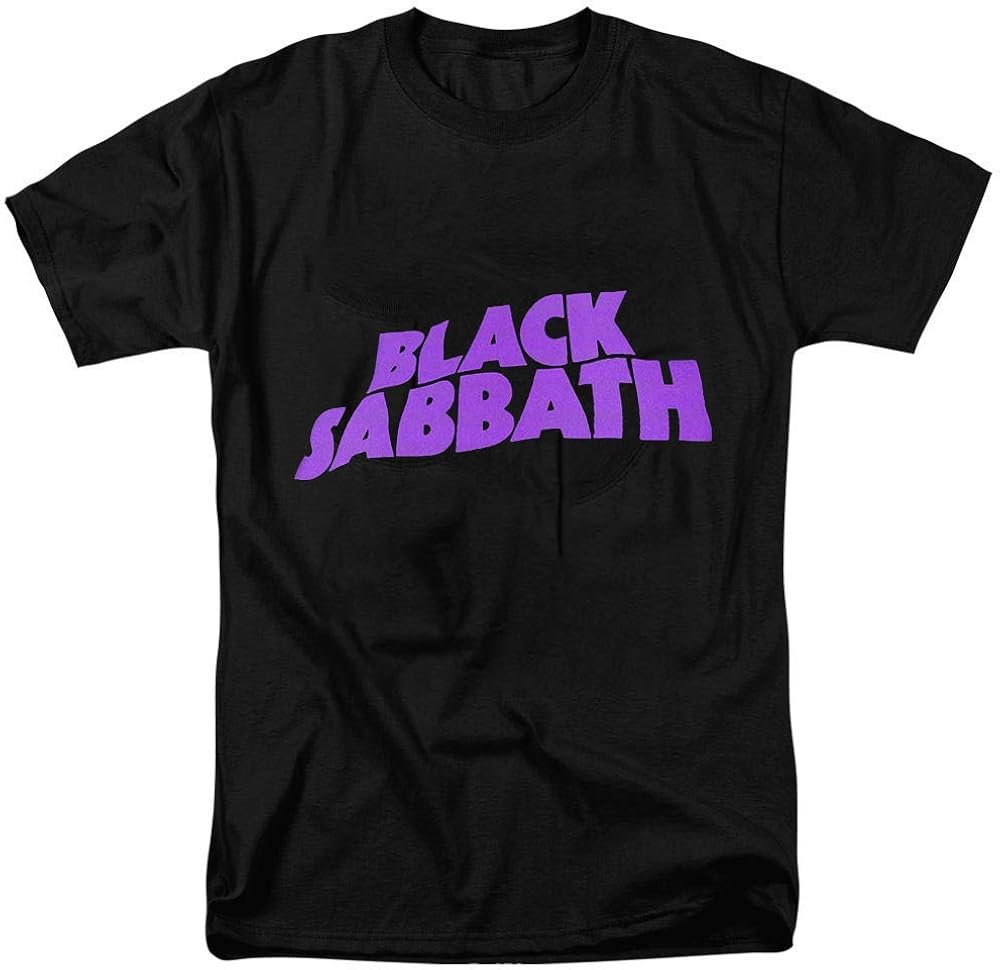 Amazon.com: Black Sabbath Purple Logo T-Shirt: Clothing