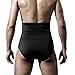 Haseil Men's Slimming Body Shaper High Waist Abdomen Tummy Control Shaping Brief, Black, TagsizeXL=USsizeL