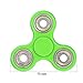 Tri Fidget Hand Spinner - 2017 Best Fidget Spinner Toy For Relieving ADHD, Anxiety - EDC Finger Toy, Work Ultra Fast Bearings Great Gift (Green) (Green)