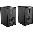 SAMTRONIC Passive Bookshelf Speakers 5.25" High Output Woofer and 4 inches Ribbon Tweeter Wood Color, Pair - Needs Amplifier or Receiver to Operate