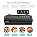 ABOX V63 Vacuum Sealer Machine, Food Vacuum Air Sealing System for Food Saver Storage, with Built-in Cutter, Starter Kit Roll and Holder