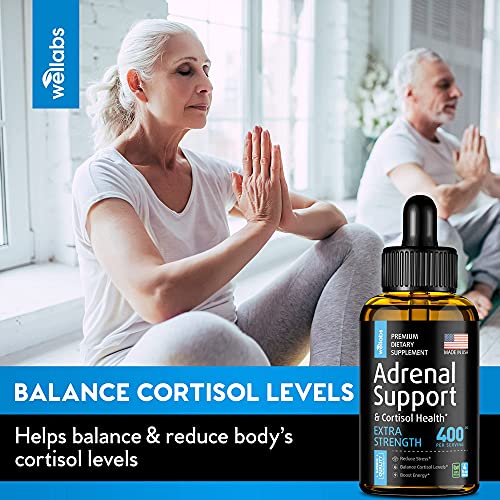 Adrenal Support Supplement Thyroid Health & Cortisol Manager Liquid