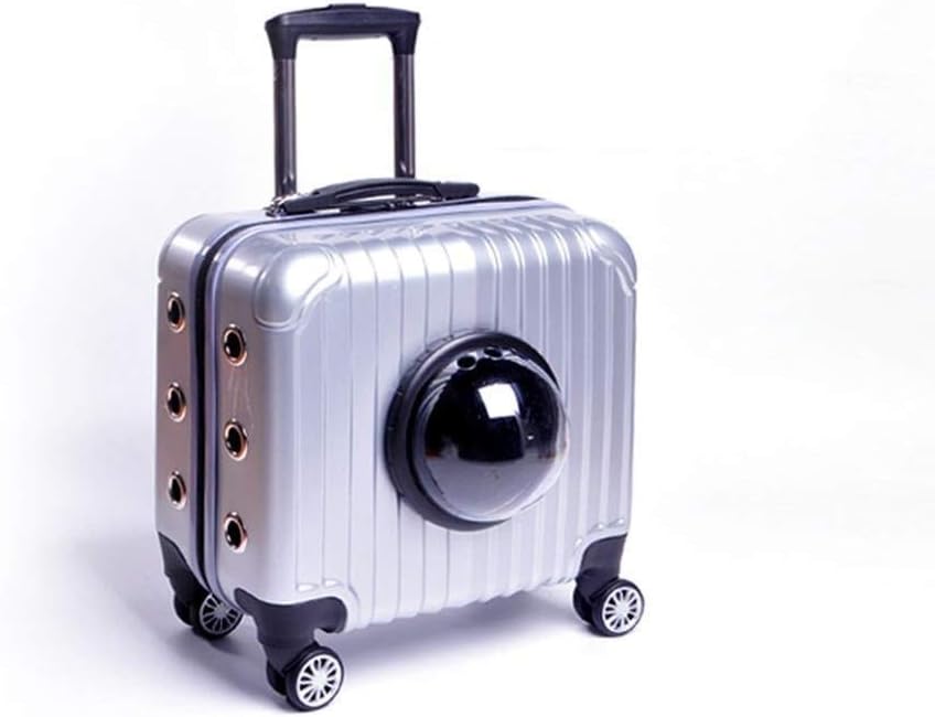 LXJYMX Pet Travel Carrier Pet Trolley Cases Space Caps Cat Bags Traveling Portable Cats and Dogs Luggage Space Capsule