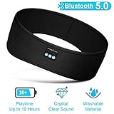 Sleep Headphones, Bluetooth Sleeping Headphones Bluetooth Headband with Detachable Stereo Thin Speaker for Side Sleepers, Sleeping, Sports, Meditation & Relax, Ultra Soft, Long Time Play, Unisex