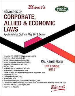 Handbook on CORPORATE, ALLIED & ECONOMIC LAWS