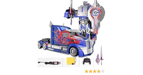 transforming rc optimus prime remote control toy robot truck