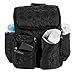 Diaper Backpack by Wallaroo - with Stroller Straps, Wet Diaper Bag and Changing Pad – for Women and Men - 25 Liters (Medium) - Black