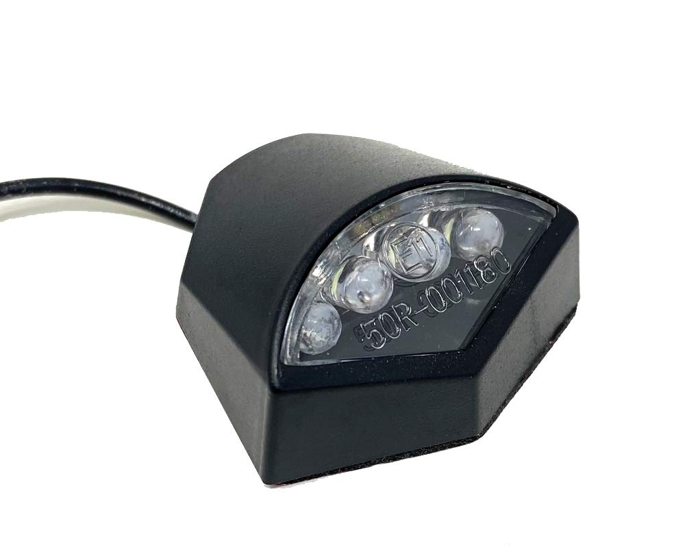 Alchemy Parts Motorbike Number Plate Light Stick On LED Licence Plate Lamp Waterproof and Durable Universal for most Motorcycles