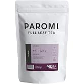 Paromi Earl Grey Organic Black Tea, Resealable Pouch, 50 Count
