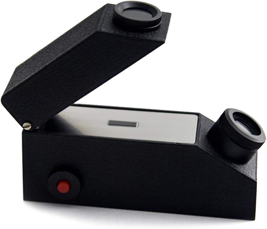 Fxhan Gem Instrument Gem Tool Refractometer Diamond Detector External with Light Source Measurement Range 1.30-1.81RI a