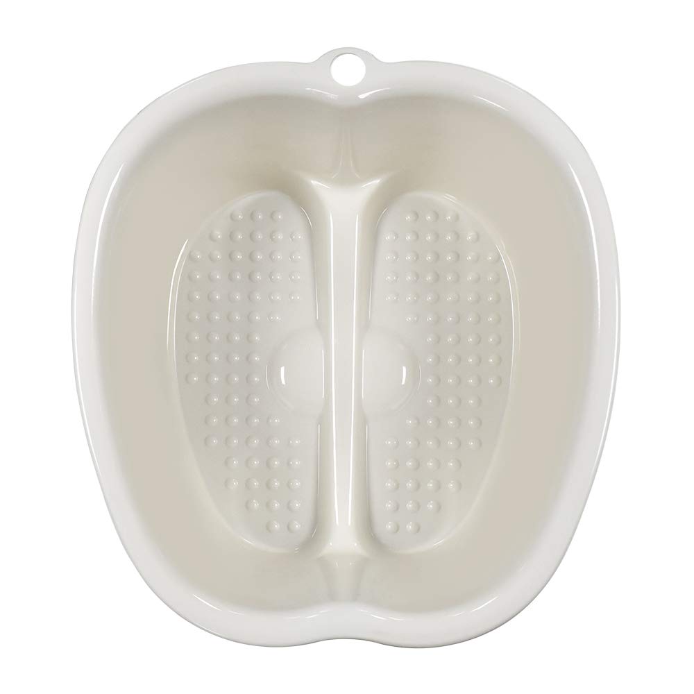Ownest Foot Bath Spa,Water Spa and Foot Massage, Sturdy Plastic Foot Basin for Soaking Foot,Toe Nails, and Ankles,Pedicure,Portable Foot Tub-White: Kitchen & Dining