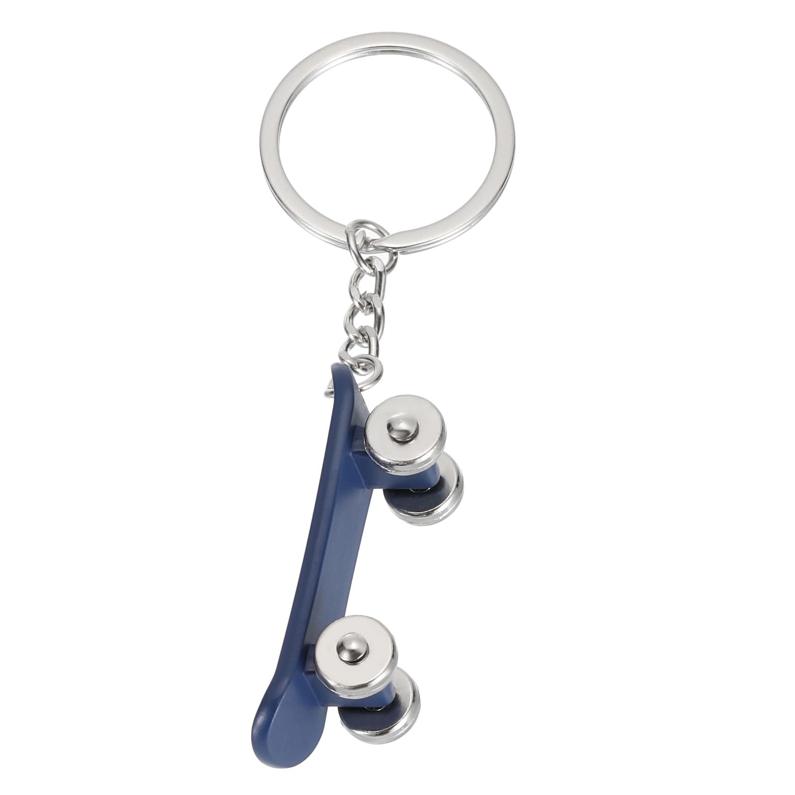 PATIKIL Skateboard Keychain, Mini Cute Skate Board Key Chain Sport Pendant Key Ring Bag Backpack Decor for Men Women Party Gifts Favors, Blue