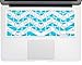 Kuzy Compatible with MacBook Keyboard Cover for Older Version MacBook Pro 13 15 17 inch and MacBook Air 13 inch, iMac Wireless Keyboard, Silicone Skin Key Board Protector, Chevron Teal