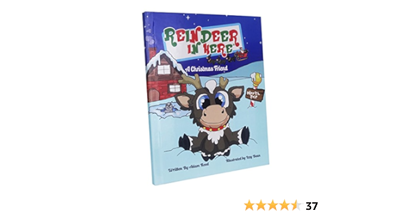 reindeer in here book and plush