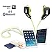 Bluetooth Headphones, ZZSY Wireless Bluetooth Earphone, Stereo In-Ear Noise Cancelling Sweat-proof Sports Headset with Microphone (Green)