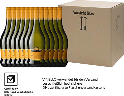 VINELLO 12er Weinpaket Perlwein - Prosecco Frizzante DOC - Villa Sandi mit einem VINELLO.weinausgießer | fein… – Bild 7