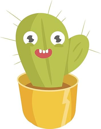 Amazon Com Cute Happy Cactus Succulent Cartoon Emoji Vinyl Decal Sticker 8 Tall Automotive