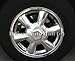 2002 2003 2004 2005 2006 2007 GMC Envoy New Polished Silver Wheel Center Caps (Set of 4) - Will fit 6 LUG Polished Aluminum/Alloy 17