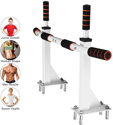 Amazon Co Jp 自宅ジム プルアップバー 多機能 懸垂バー ぶら下がり健康器 壁 突っ張り棒 健康器 室内トレーニング 耐荷重0kg 白 ホーム キッチン