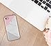iPhone 7 Case, iPhone 8 Case, Wood Marble Pink Grey White for Women/Girls, LUMARKE Clear Bumper Matte TPU Soft Rubber Silicone Cover Phone Case