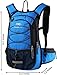 15L Insulated Hydration Backpack Pack with 2L Water Bladder Lightweight Hiking Backpack Bag for Women Men Daypack for Hiking Running Festival Camping Biking (Blue)