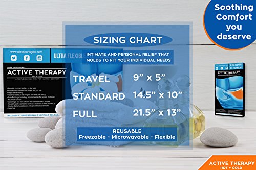 Active Therapy Hot and Cold Gel Pack - Ultra Flexible Ice Packs for Injuries, Pain & Muscle Aches w/Heat for Maximum Relief & Comfort (Full Size - 21.5x13 in.) - Thumbnail 2