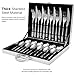 GYY Flatware Sets, Kitchen Cutlery Set Made of 18/10 Stainless Steel, Tableware Dinnerware Utensil Set with Silvery Gift Box (24 pcs)