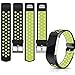 Hotodeal Compatible Fitbit Charge 2 Band, Classic Soft TPU Adjustable Replacement Accessory Bands Fitness Breathable Sport Strap Small Large Black Green