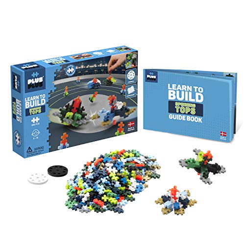 PLUS PLUS Learn to Build Spinning Tops, 240 Pieces Construction