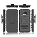 Moto G5S Plus Case, Elegant Choise Hybrid Heavy Duty Dual Layer Shockproof [Swivel Belt Clip] Holster with [Kickstand] Combo Rugged Protective Case Cover for Motorola Moto G5S Plus / XT1806 (Black)